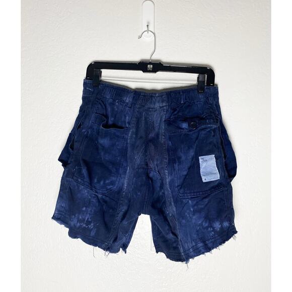 Wasted Co Mens Blue Bubble Pocket Short Made From Recycled Fabric One Of A Kind - Picture 2 of 7